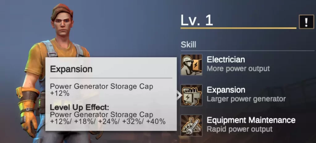 mckinley second skill for power storage