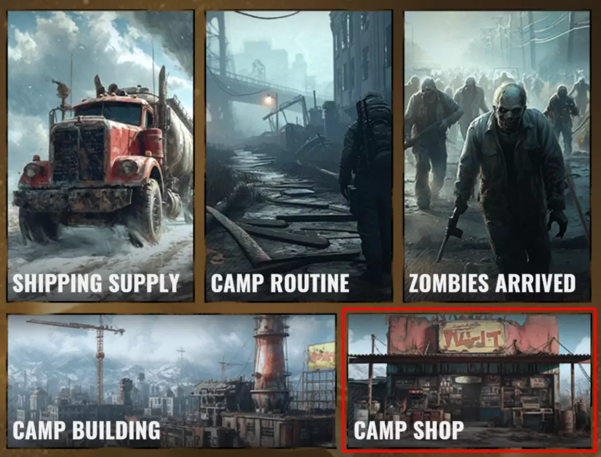 doomed lands - camp shop 0