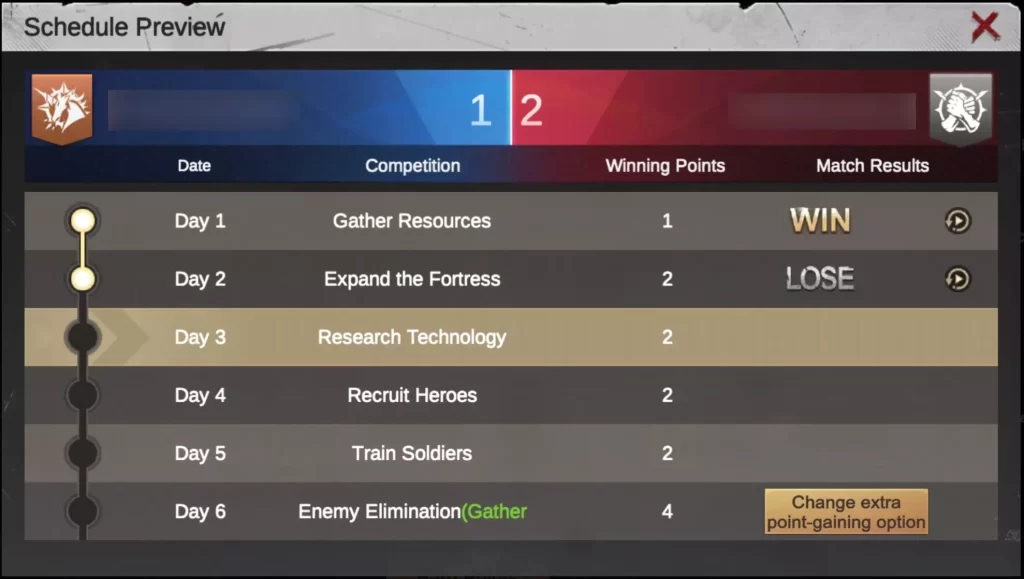 alliance duel schedule updated